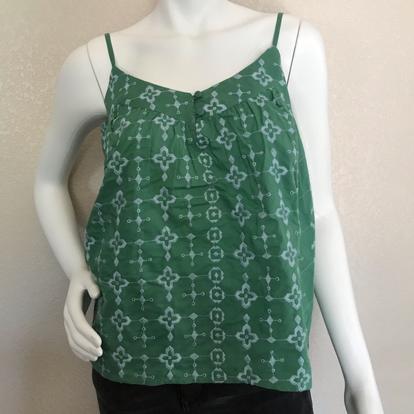 Lucky Brand Tops - Lucky Brand Cotton Geometric Embroidered Tank NWT